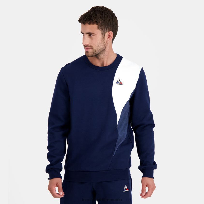 bărbați hanorac albastru 4L4FJF452 Le Coq Sportif îmbrăcăminte