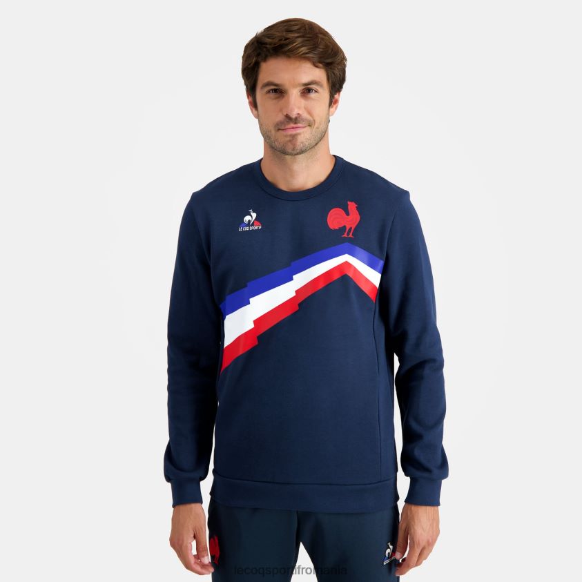 bărbați hanorac albastru 4L4FJF470 Le Coq Sportif îmbrăcăminte