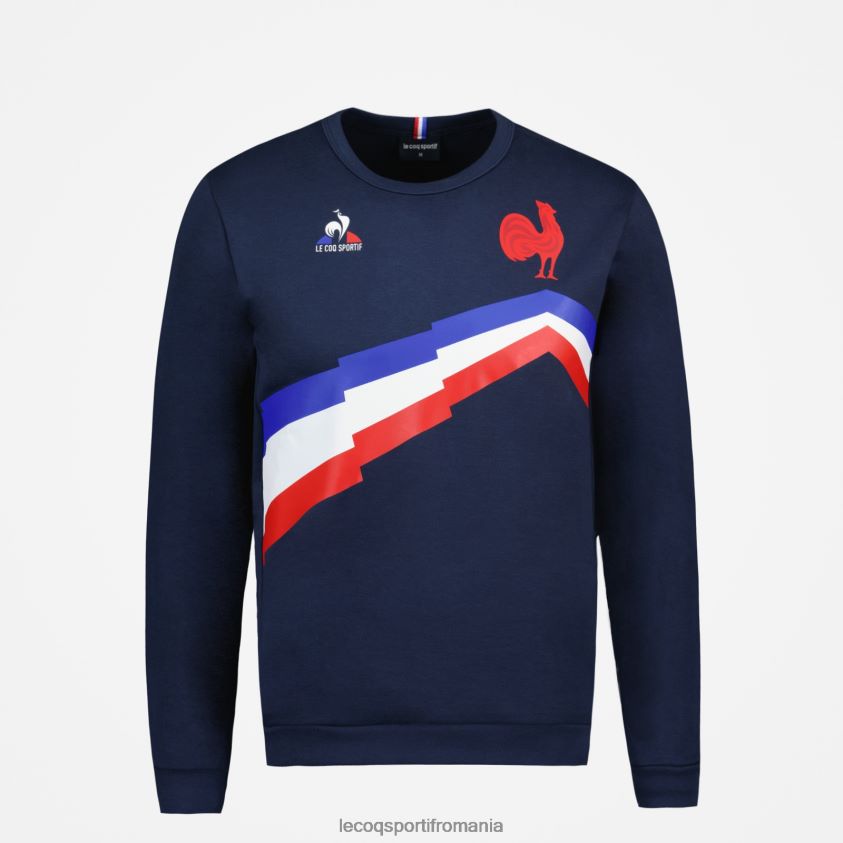 bărbați hanorac albastru 4L4FJF470 Le Coq Sportif îmbrăcăminte