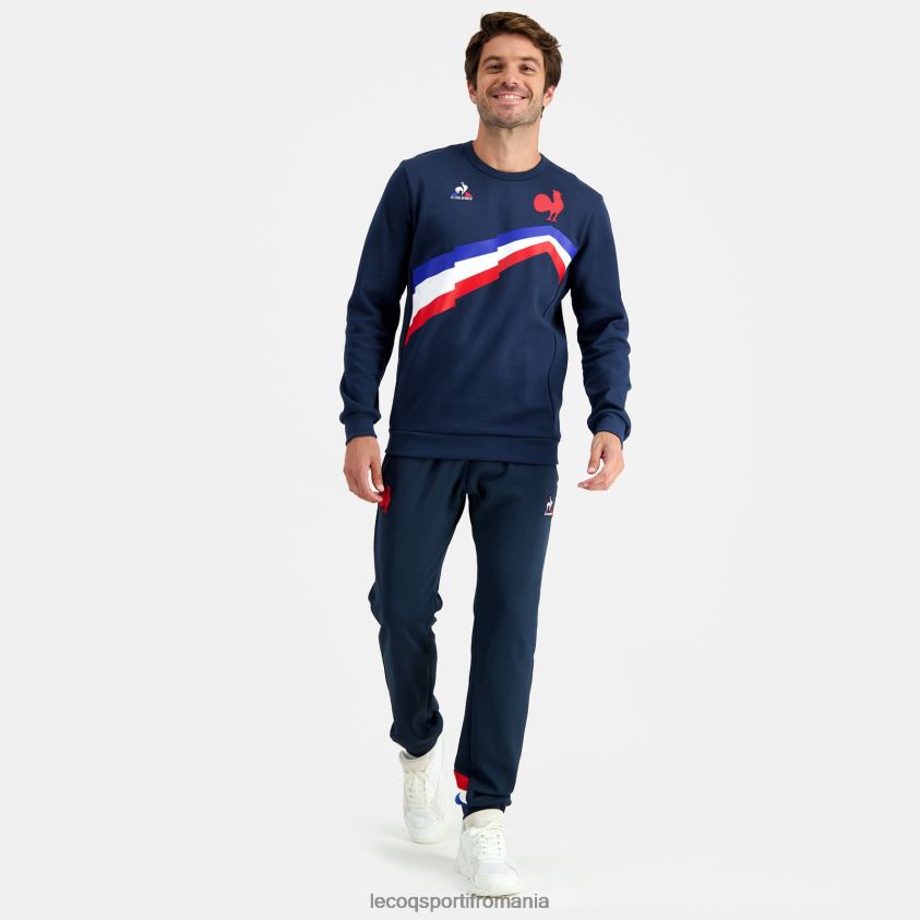 bărbați hanorac albastru 4L4FJF470 Le Coq Sportif îmbrăcăminte