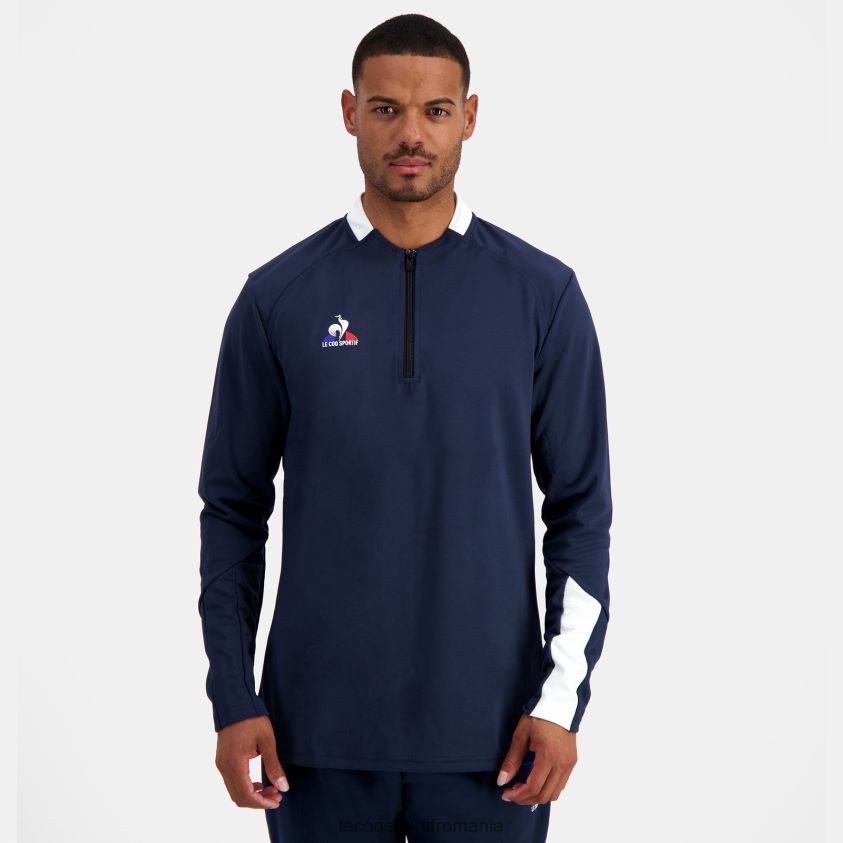 bărbați hanorac albastru 4L4FJF75 Le Coq Sportif îmbrăcăminte