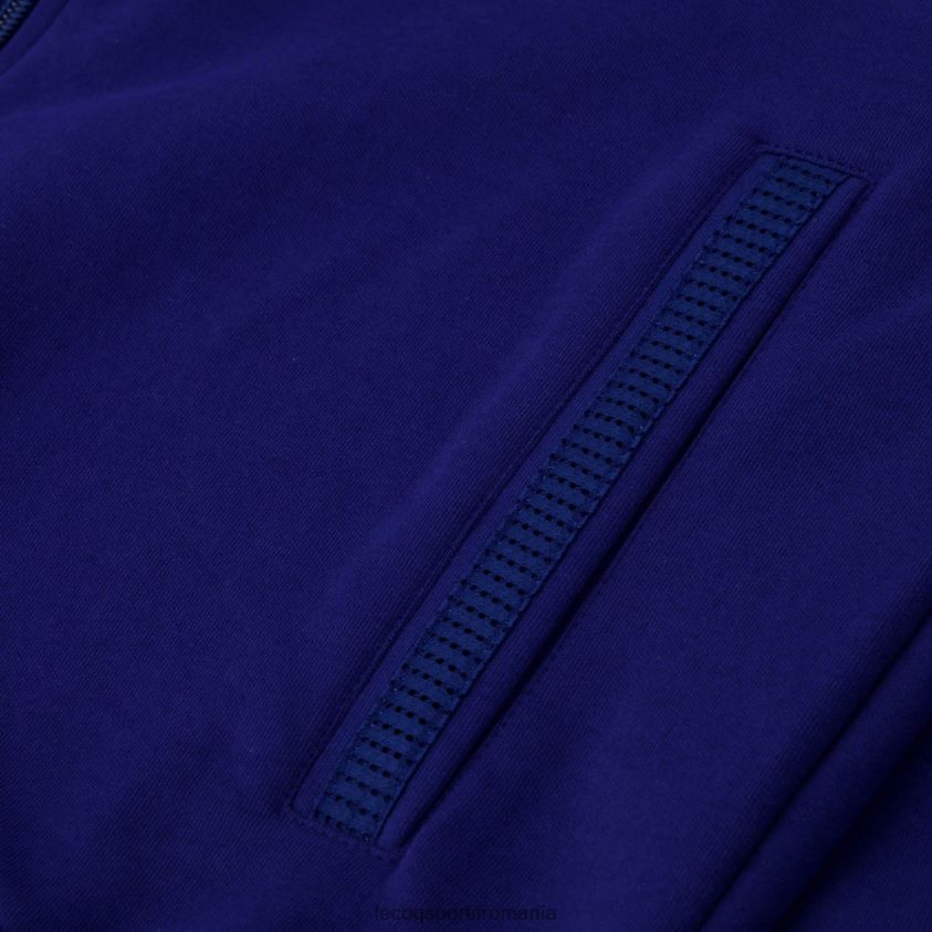 bărbați hanorac cu fermoar albastru 4L4FJF32 Le Coq Sportif îmbrăcăminte