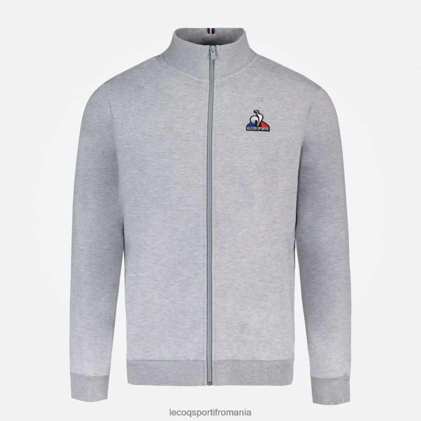 bărbați hanorac cu fermoar gri 4L4FJF57 Le Coq Sportif îmbrăcăminte