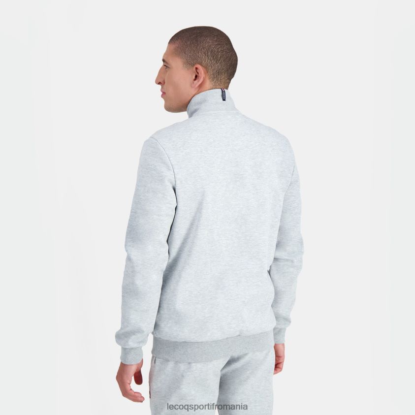 bărbați hanorac cu fermoar gri 4L4FJF57 Le Coq Sportif îmbrăcăminte
