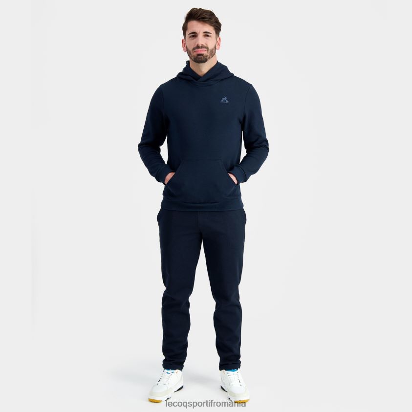 bărbați hanorac cu glugă albastru 4L4FJF11 Le Coq Sportif îmbrăcăminte