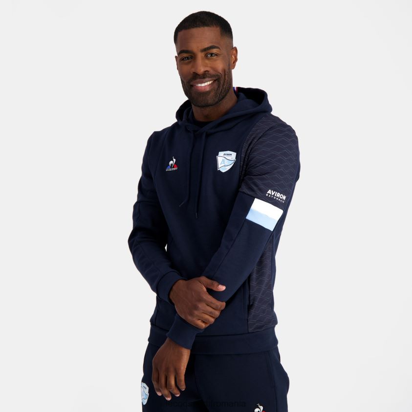 bărbați hanorac cu glugă albastru 4L4FJF29 Le Coq Sportif îmbrăcăminte