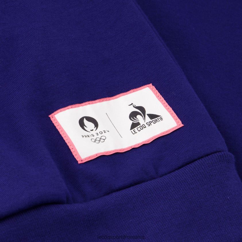 bărbați hanorac cu glugă albastru 4L4FJF31 Le Coq Sportif îmbrăcăminte