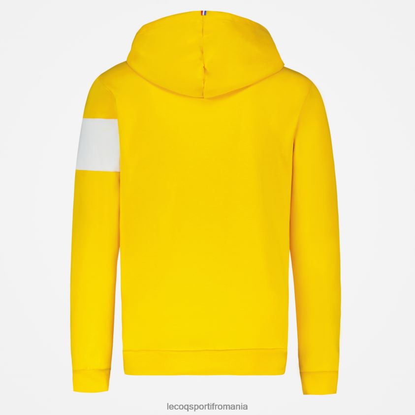 bărbați hanorac cu glugă galben 4L4FJF438 Le Coq Sportif îmbrăcăminte