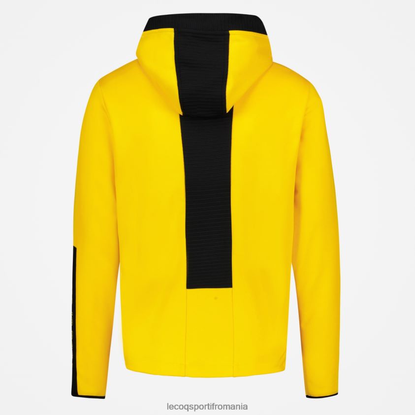 bărbați hanorac cu glugă galben 4L4FJF451 Le Coq Sportif îmbrăcăminte