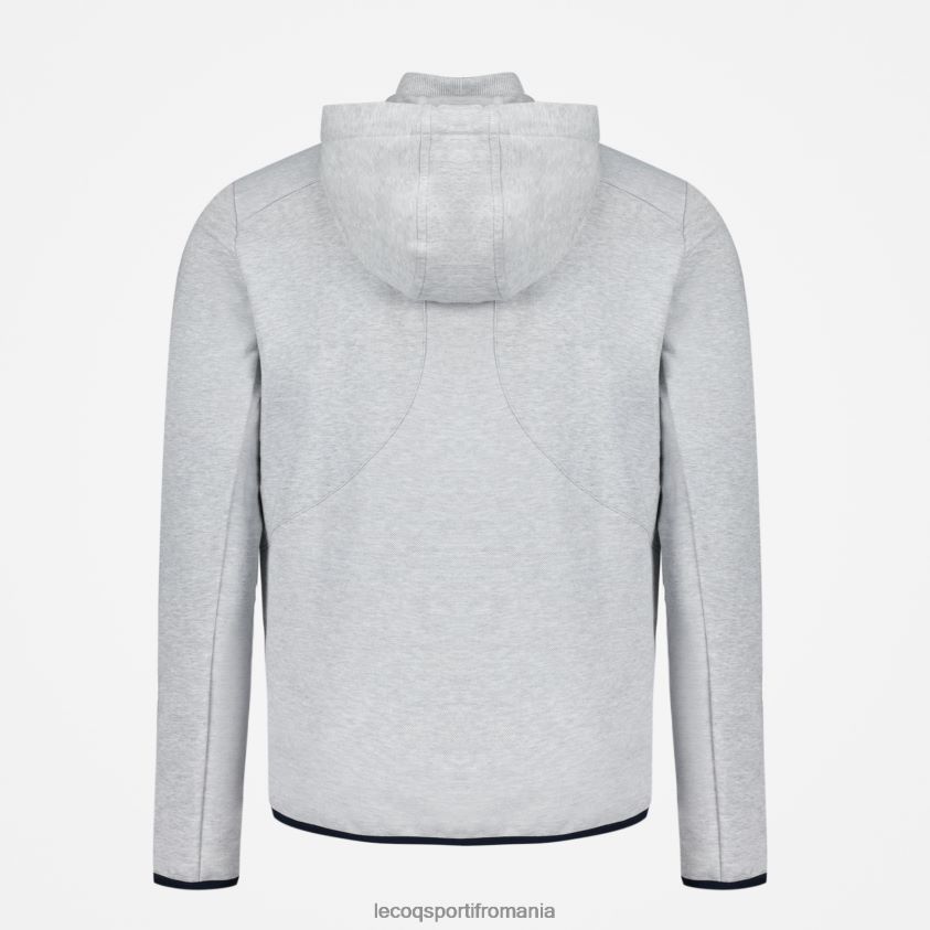 bărbați hanorac cu glugă și fermoar gri 4L4FJF485 Le Coq Sportif îmbrăcăminte