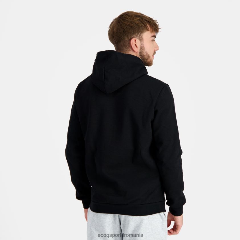 bărbați hanorac cu glugă negru 4L4FJF41 Le Coq Sportif îmbrăcăminte