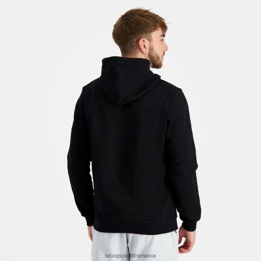 bărbați hanorac cu glugă negru 4L4FJF42 Le Coq Sportif îmbrăcăminte