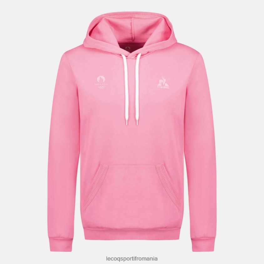 bărbați hanorac cu glugă roz 4L4FJF30 Le Coq Sportif îmbrăcăminte