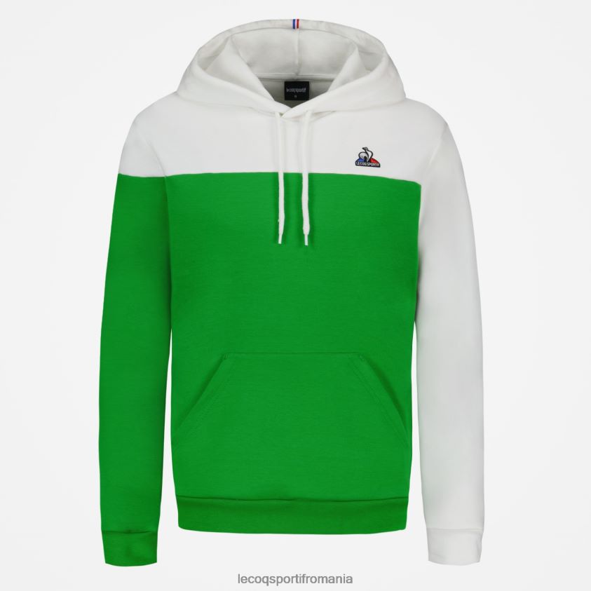 bărbați hanorac cu glugă verde 4L4FJF17 Le Coq Sportif îmbrăcăminte