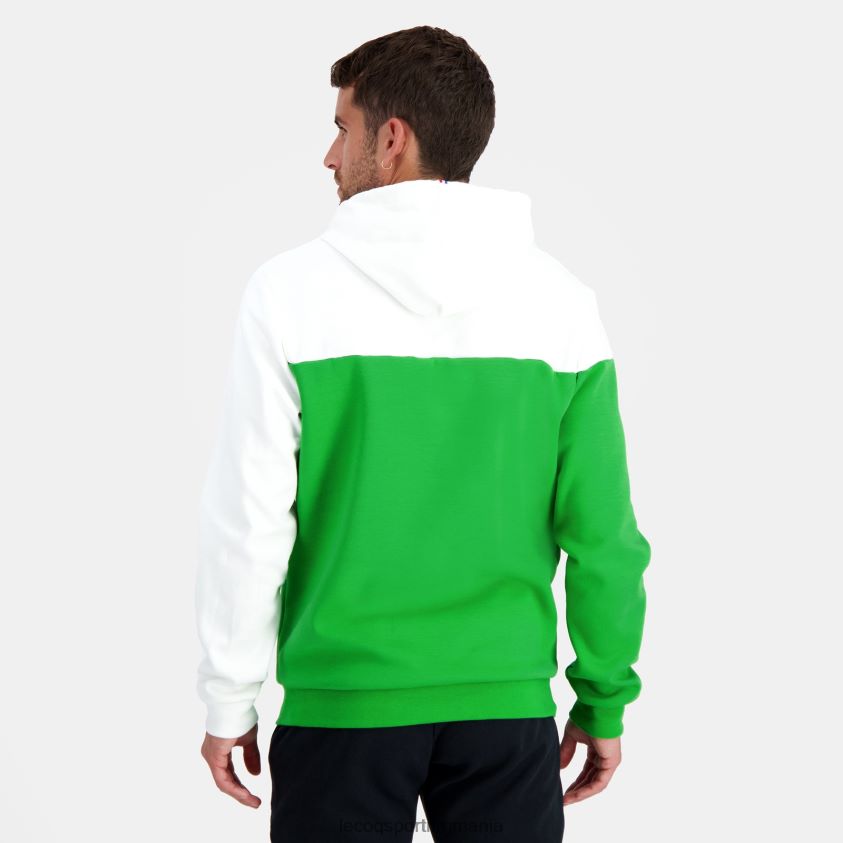 bărbați hanorac cu glugă verde 4L4FJF17 Le Coq Sportif îmbrăcăminte