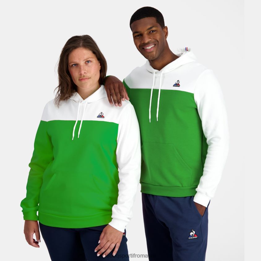 bărbați hanorac cu glugă verde 4L4FJF17 Le Coq Sportif îmbrăcăminte