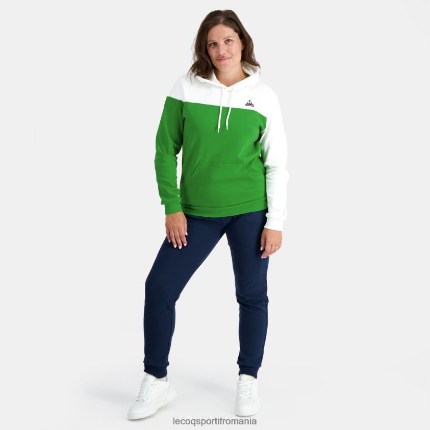 bărbați hanorac cu glugă verde 4L4FJF17 Le Coq Sportif îmbrăcăminte