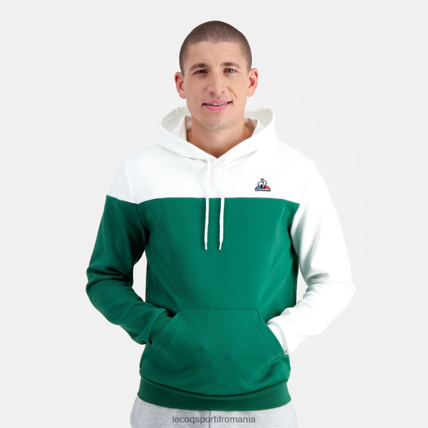 bărbați hanorac cu glugă verde 4L4FJF436 Le Coq Sportif îmbrăcăminte