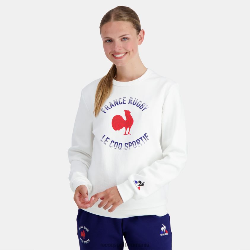 bărbați hanorac - france rugby white 4L4FJF3 Le Coq Sportif îmbrăcăminte