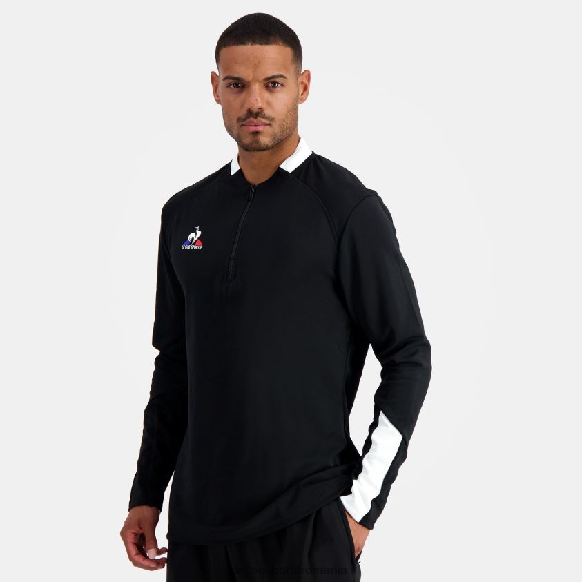 bărbați hanorac negru 4L4FJF76 Le Coq Sportif îmbrăcăminte