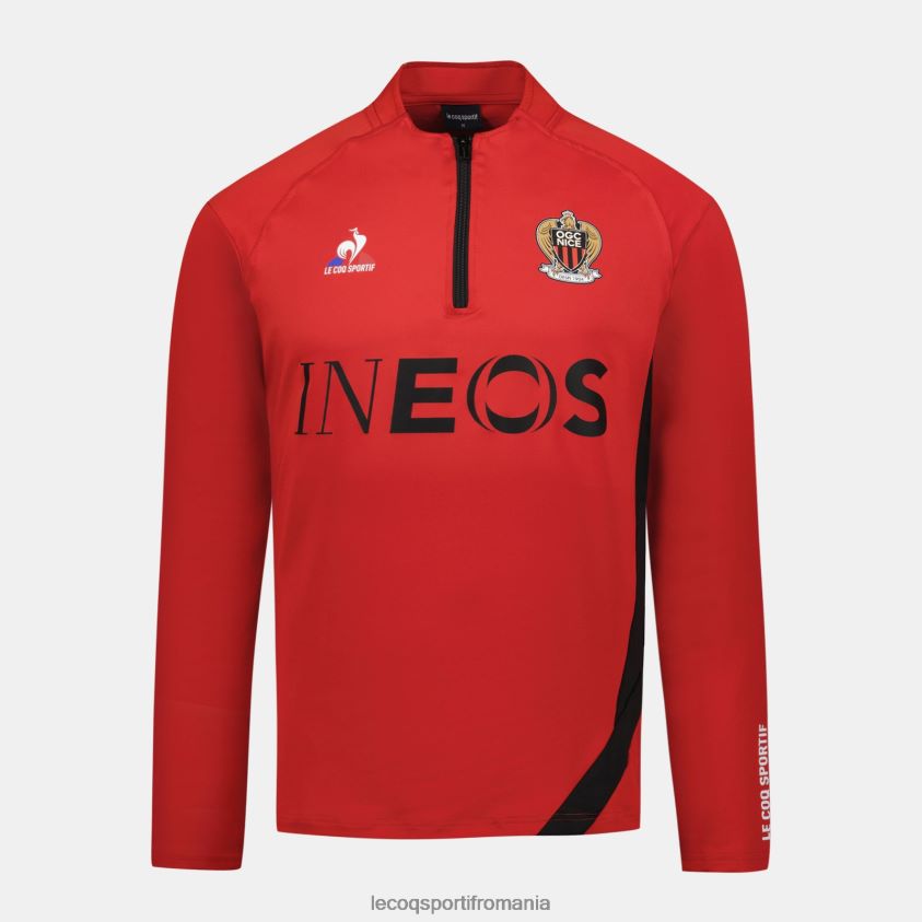 bărbați hanorac roșu 4L4FJF16 Le Coq Sportif îmbrăcăminte