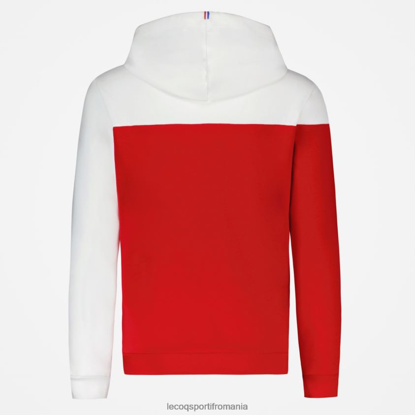 bărbați hanorac roșu cu glugă 4L4FJF435 Le Coq Sportif îmbrăcăminte
