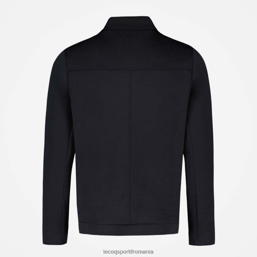 bărbați jacheta neagra cu fermoar 4L4FJF73 Le Coq Sportif îmbrăcăminte