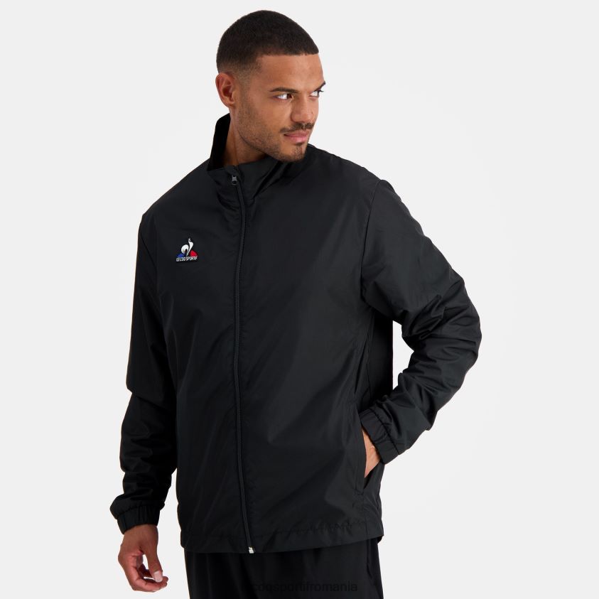 bărbați jacheta neagra 4L4FJF120 Le Coq Sportif îmbrăcăminte