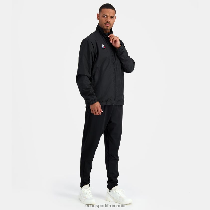 bărbați jacheta neagra 4L4FJF120 Le Coq Sportif îmbrăcăminte