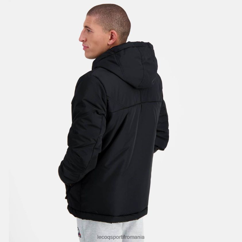 bărbați jacheta neagra 4L4FJF480 Le Coq Sportif îmbrăcăminte