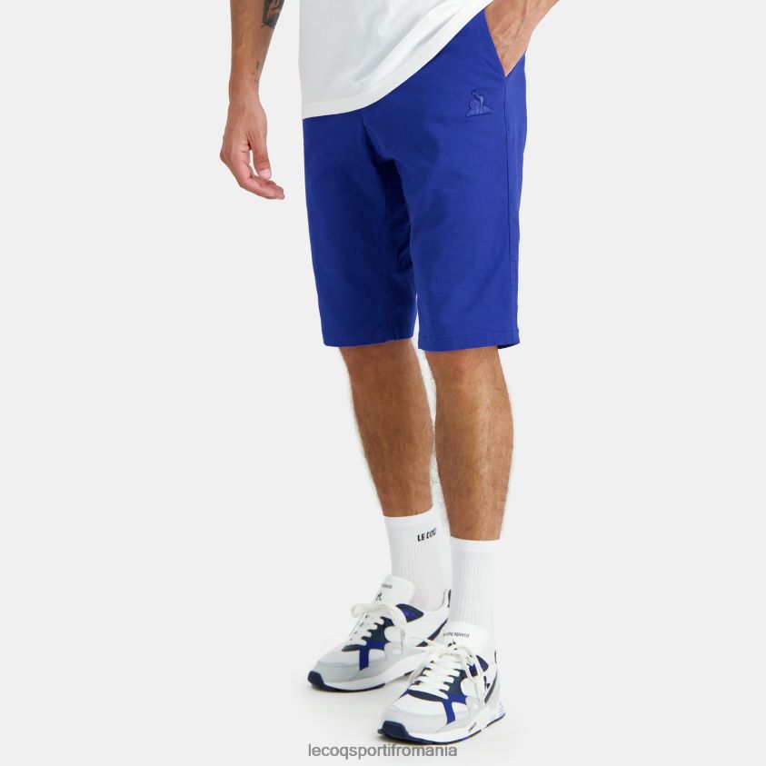 bărbați pantaloni scurți albaștri 4L4FJF506 Le Coq Sportif îmbrăcăminte