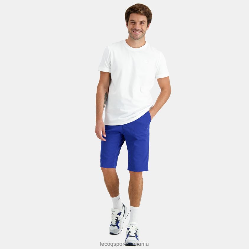 bărbați pantaloni scurți albaștri 4L4FJF506 Le Coq Sportif îmbrăcăminte