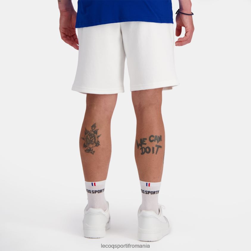 bărbați pantaloni scurți albi 4L4FJF217 Le Coq Sportif îmbrăcăminte