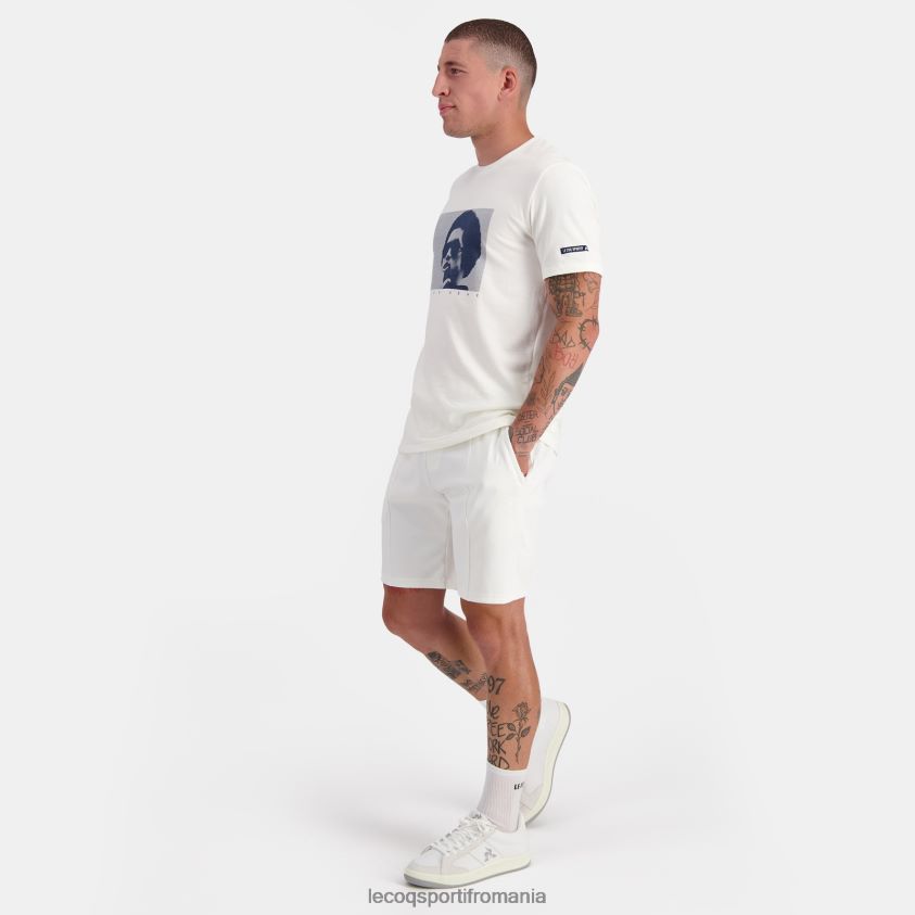bărbați pantaloni scurți albi 4L4FJF227 Le Coq Sportif îmbrăcăminte
