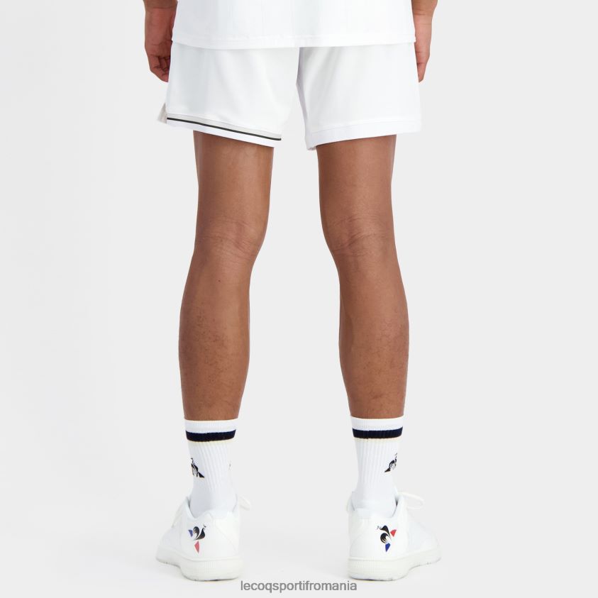 bărbați pantaloni scurți albi 4L4FJF228 Le Coq Sportif îmbrăcăminte