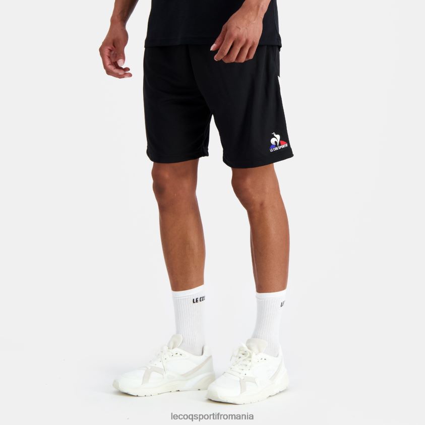 bărbați pantaloni scurți negri 4L4FJF245 Le Coq Sportif îmbrăcăminte