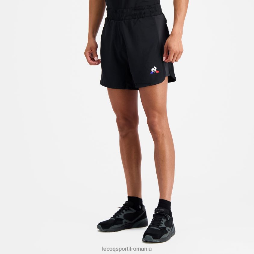 bărbați pantaloni scurți negri 4L4FJF511 Le Coq Sportif îmbrăcăminte