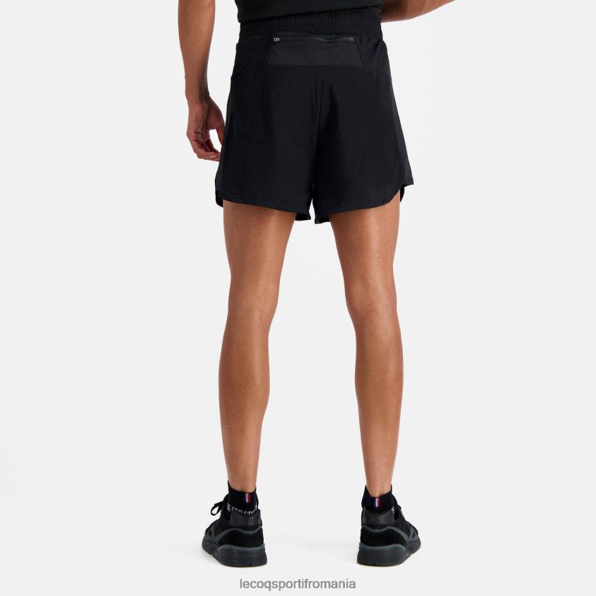 bărbați pantaloni scurți negri 4L4FJF511 Le Coq Sportif îmbrăcăminte