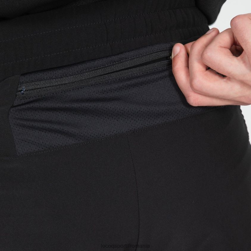 bărbați pantaloni scurți negri 4L4FJF511 Le Coq Sportif îmbrăcăminte
