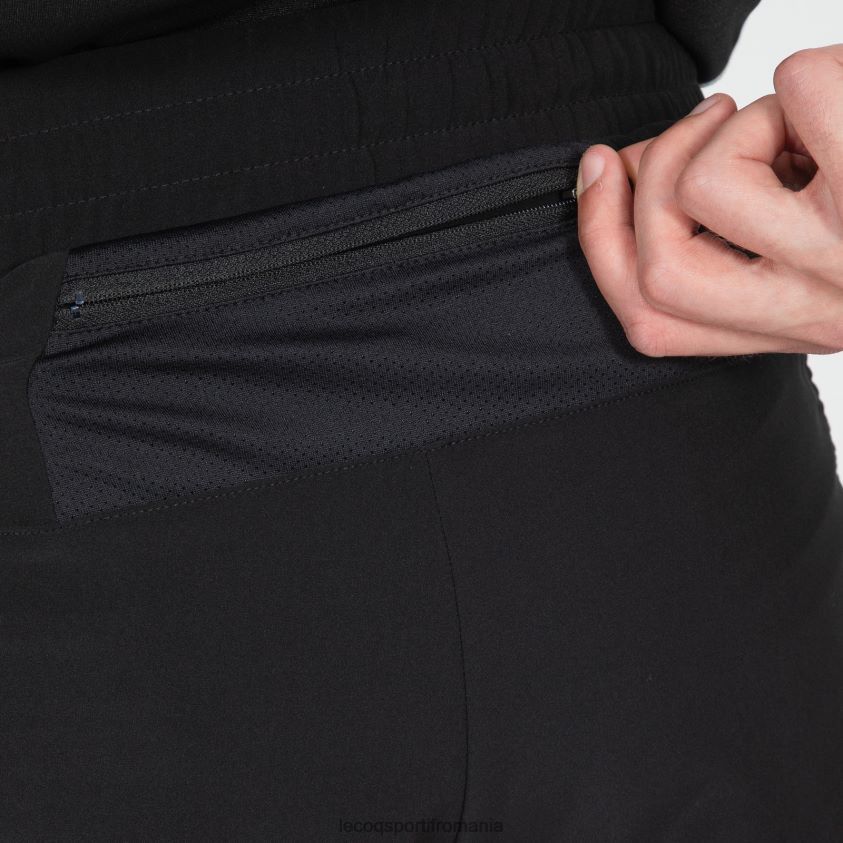 bărbați pantaloni scurți negri 4L4FJF511 Le Coq Sportif îmbrăcăminte