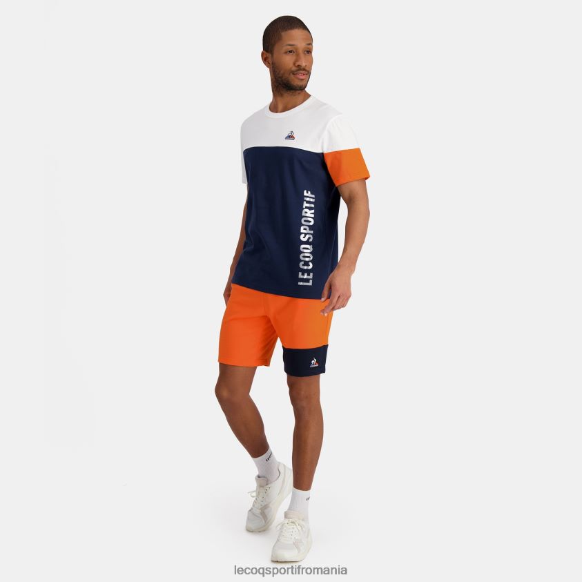 bărbați pantaloni scurți portocalii 4L4FJF231 Le Coq Sportif îmbrăcăminte