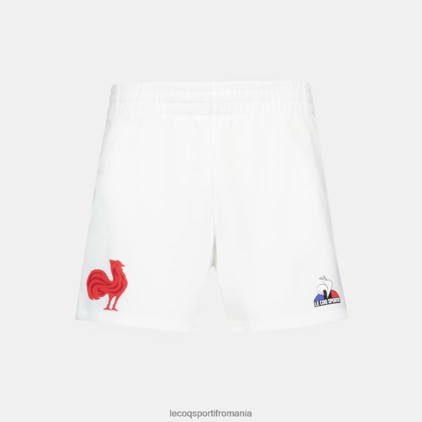 bărbați replica scurtă - xv de france white 4L4FJF235 Le Coq Sportif îmbrăcăminte