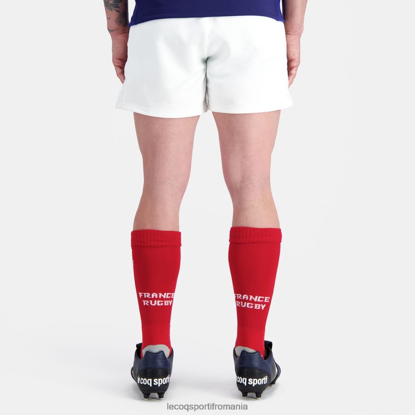 bărbați replica scurtă - xv de france white 4L4FJF235 Le Coq Sportif îmbrăcăminte