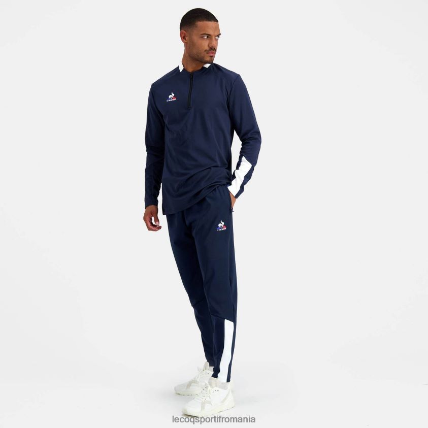 bărbați pantaloni albastri 4L4FJF114 Le Coq Sportif îmbrăcăminte