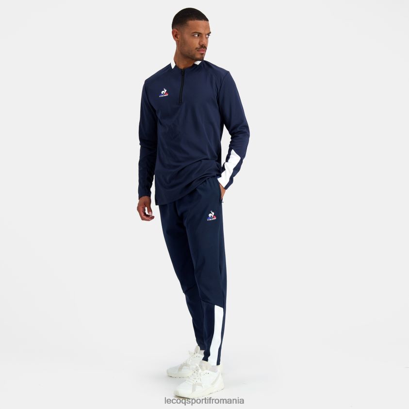 bărbați pantaloni albastri 4L4FJF114 Le Coq Sportif îmbrăcăminte