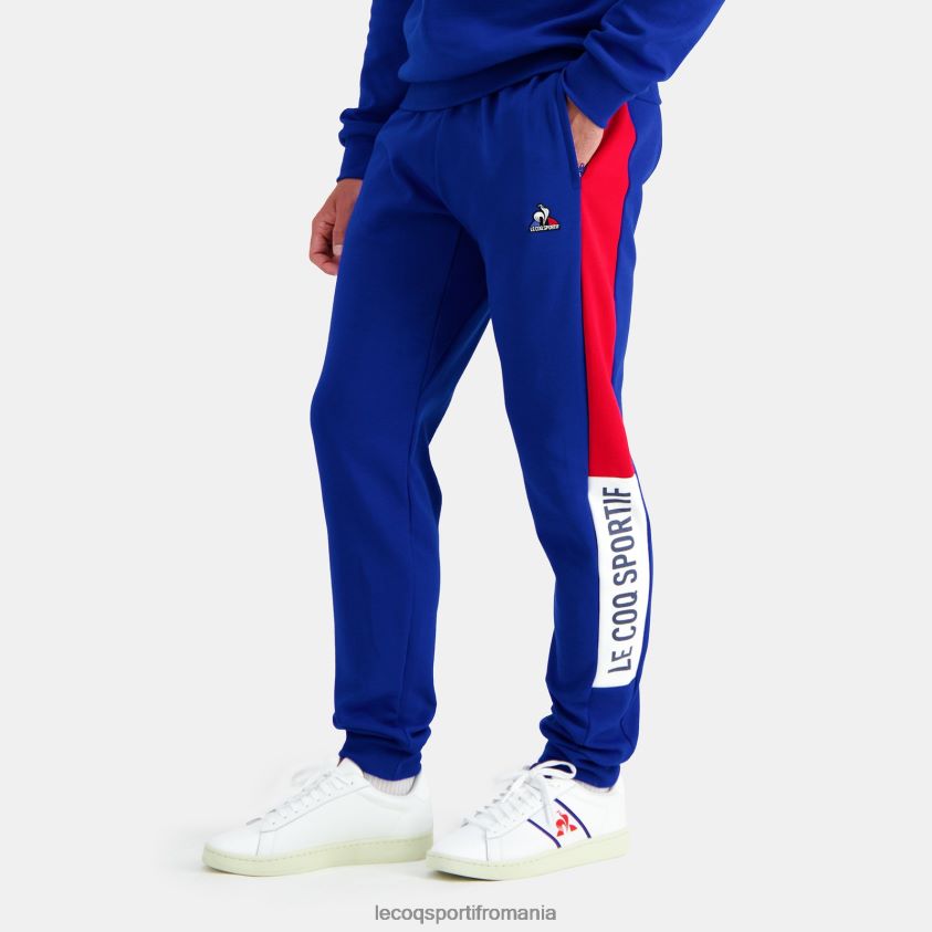 bărbați pantaloni albastri 4L4FJF499 Le Coq Sportif îmbrăcăminte
