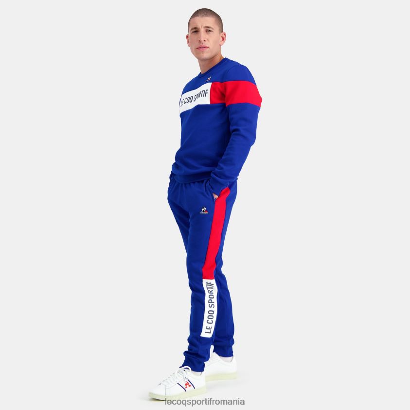 bărbați pantaloni albastri 4L4FJF499 Le Coq Sportif îmbrăcăminte