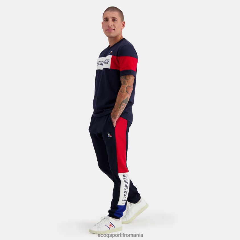 bărbați pantaloni albastri 4L4FJF503 Le Coq Sportif îmbrăcăminte