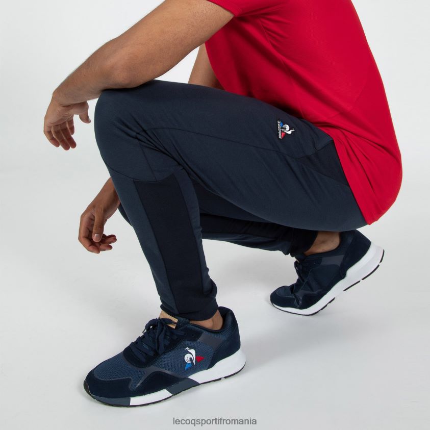 bărbați pantaloni albastri 4L4FJF510 Le Coq Sportif îmbrăcăminte