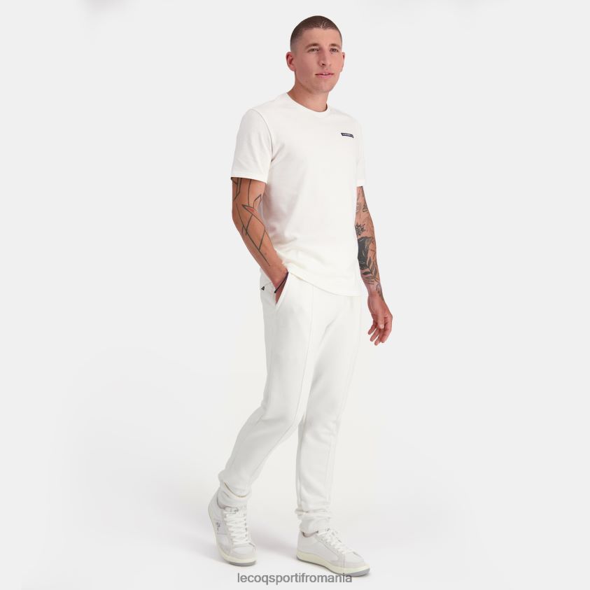 bărbați pantaloni de modă albi 4L4FJF89 Le Coq Sportif îmbrăcăminte